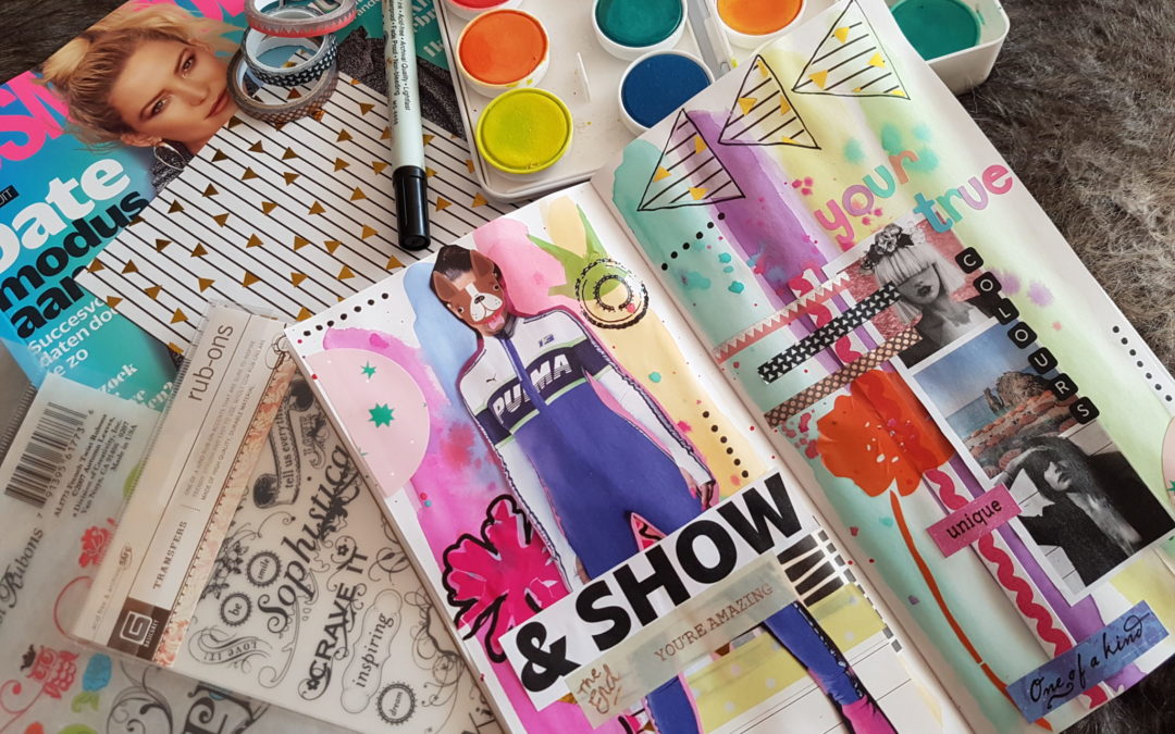 DIY: Midori Art Journal Page “Show your true colours”