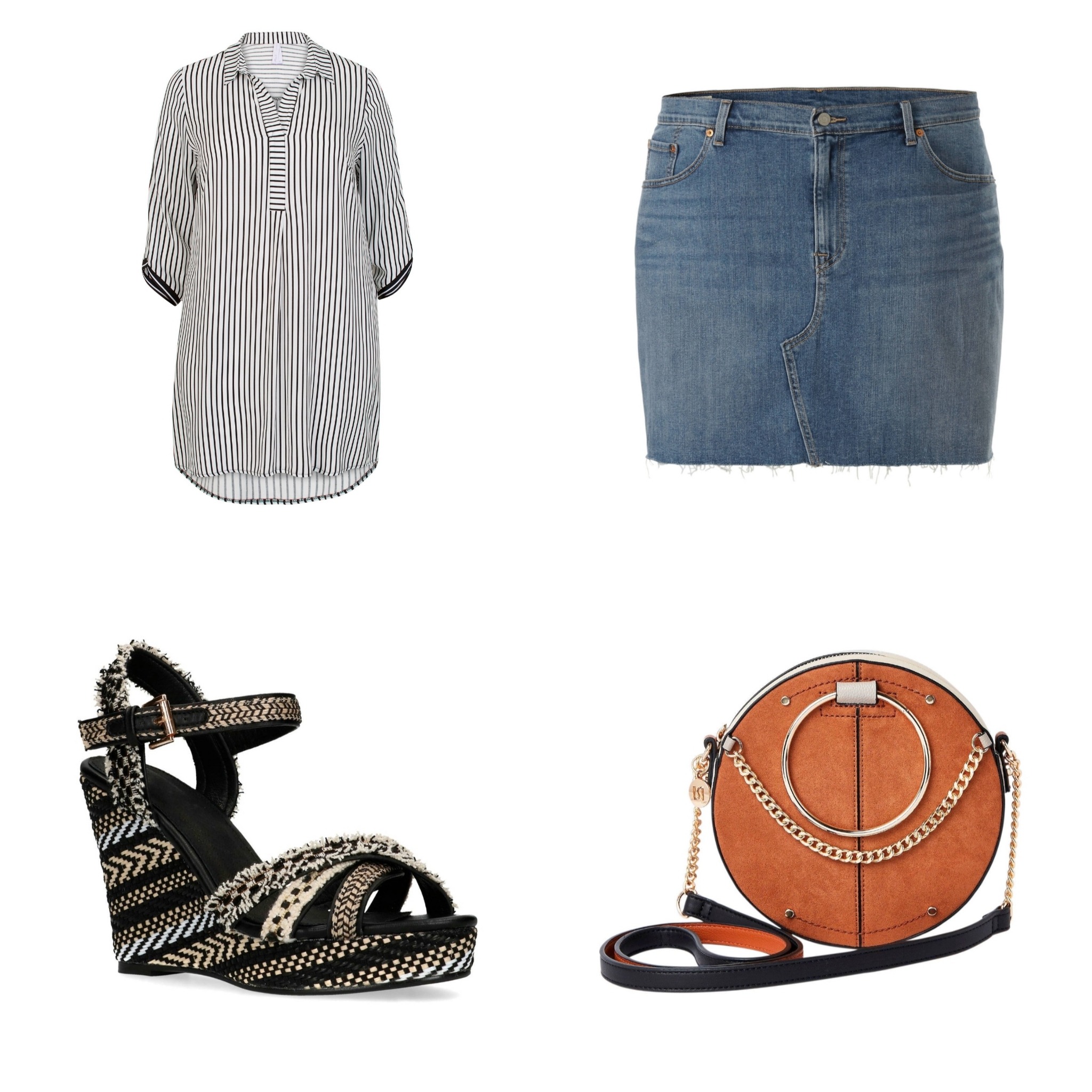 Plus Size Fashion Friday || Jeans skirts